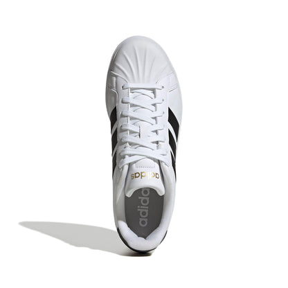 adidas Men's Streetalk, White/Black/Gold Metallic