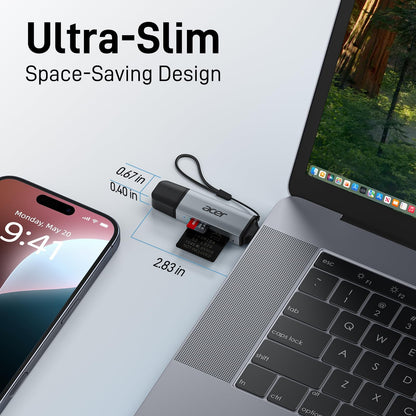 acer Lector de Tarjetas SD USB C de Doble Ranura