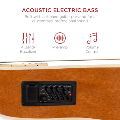 Best Choice Products Bajo Electroacústico (Natural / 4 Cuerdas)