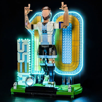 LocoLee Kit de Luces LED para Lego Lionel Messi (Compatible con 43015)