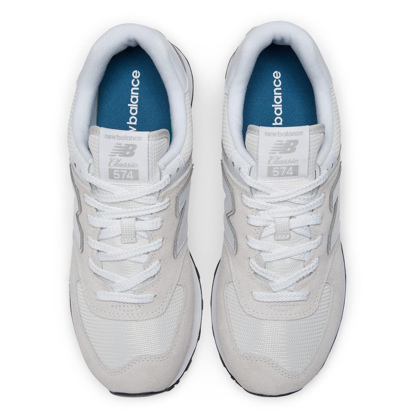 New Balance Men's 574 Core Sneaker, Nimbus Cloud/White