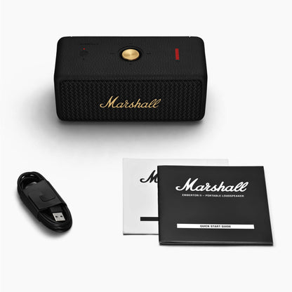 Marshall Emberton II Altavoz Portátil Bluetooth (Negro y Latón)
