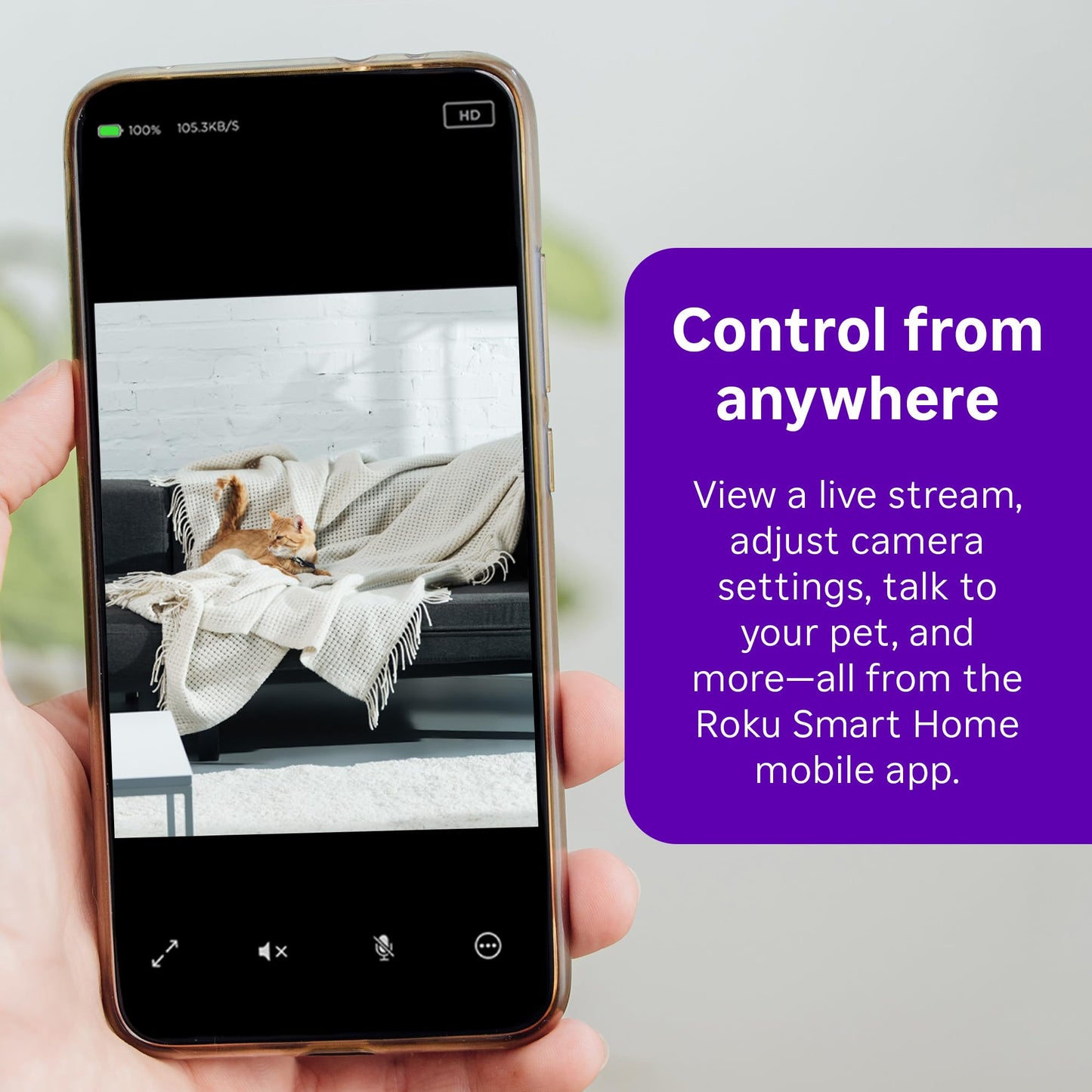 Roku Cámara de Seguridad para Interiores (Pack de 2)