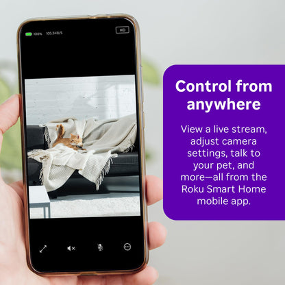 Roku Cámara de Seguridad para Interiores (Pack de 2)