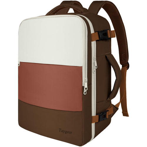 Taygeer Mochila de Viaje Aprobada por Aerolíneas (Beige Caqui)