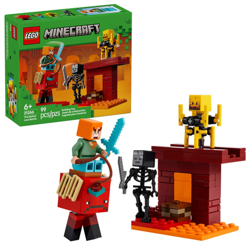 LEGO Minecraft Juguete y Set de Juego The Nether Lava Battle (21266)