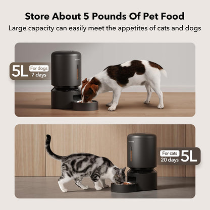 PETLIBRO Comedero Automático para Mascotas (5L / Negro Granary)