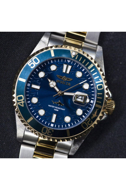 Invicta Mens Pro Diver Quartz Watch, Two Tone, 30021