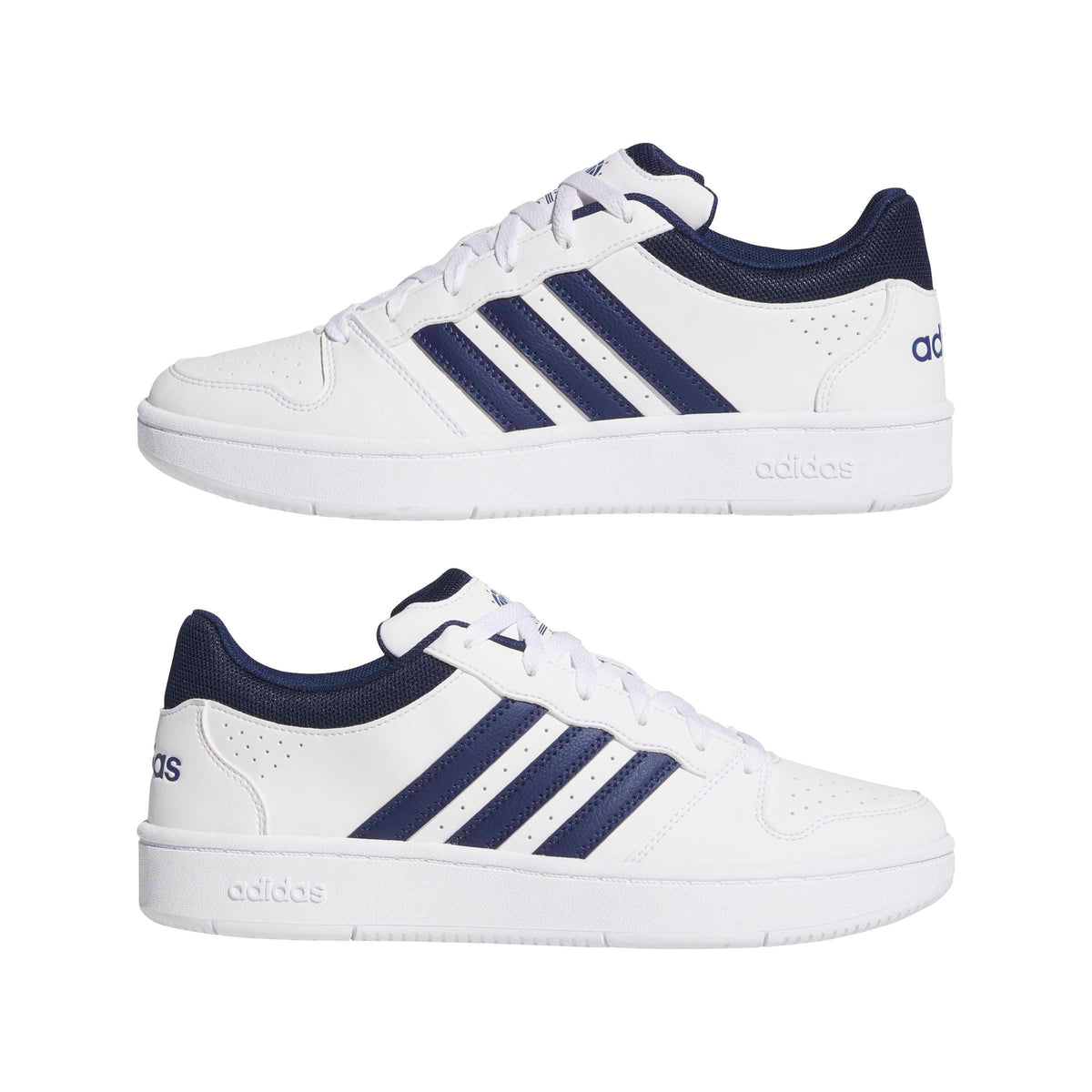adidas Men's Hoops Classic, White/Dark Blue/Orbit Grey