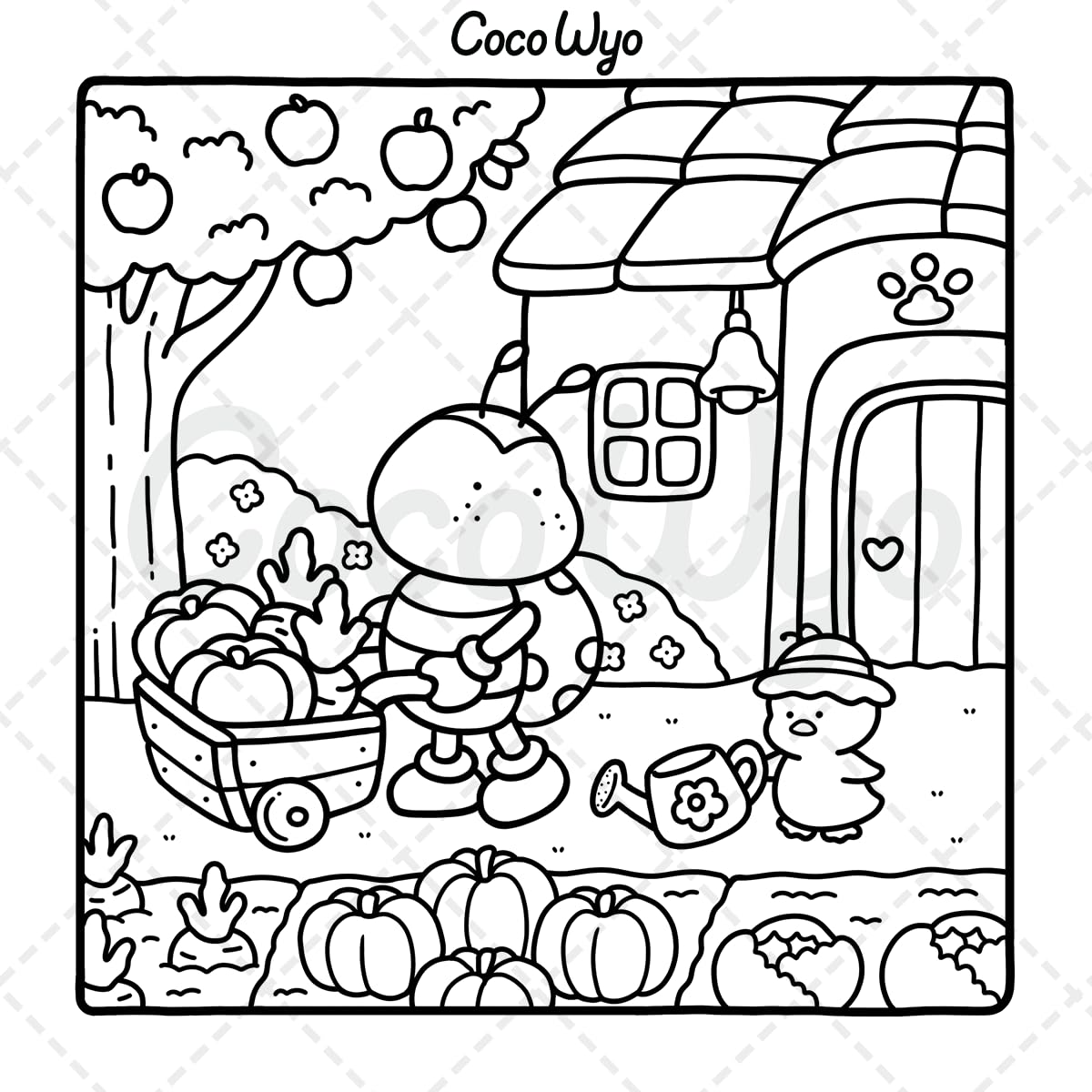 Libro de Colorear Cozy Friends (Animales Lindos para Adultos y Adolescentes)
