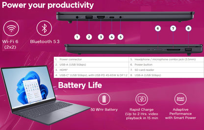 Lenovo Laptop Premium 2026 para Negocios y Estudiantes (512GB)