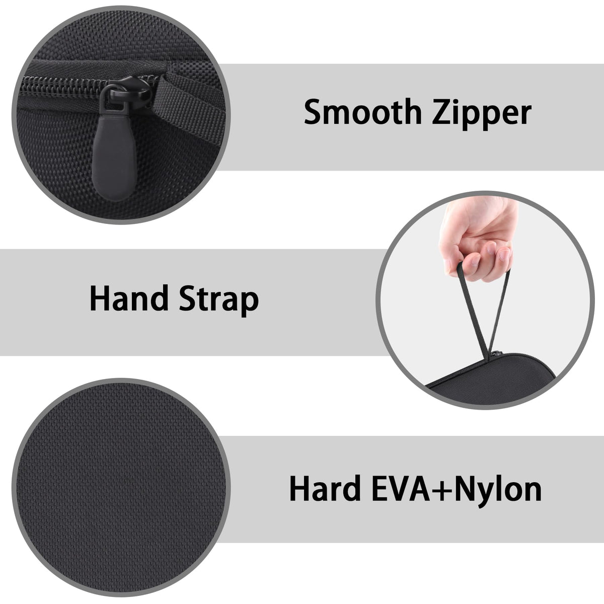 Estuche rígido Syongsion para JBL Tune 720BT, 520BT, 770NC, 670NC y 510BT (Negro)