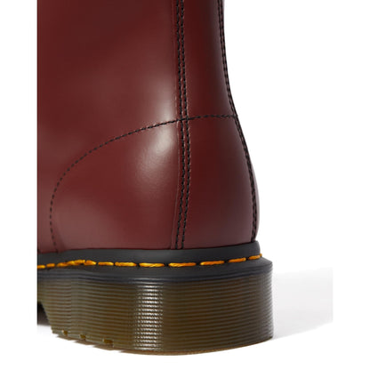 Dr. Martens Unisex 1460 Smooth Leather 8 Eye Boot, Cherry Red