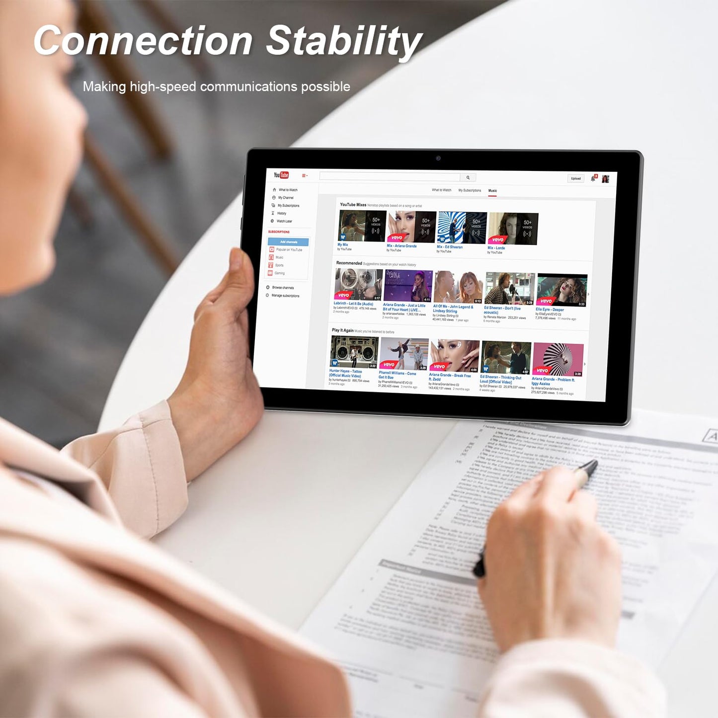 IWEGGO Android 15 Tablet, 10 Inch 18GB RAM+128GB ROM/ 2TB Expandable Tablet, 2.0GHz Quad-core Processor, 1280*800 HD Touch Screen, 5G WiFi6 BT 5.0, 2 in 1 Tablets with Keyboard Case Mouse Stylus Black