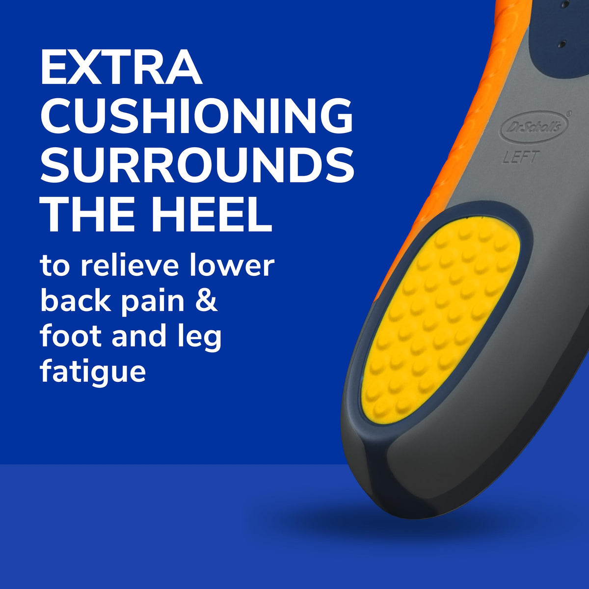 Dr. Scholl's Heavy Duty Support Insole Orthotics, Big & Tall, 200lbs+, Wide Feet, Shock Absorbing, Arch Support, Distributes Pressure, Trim to Fit Inserts, Work Boots & Shoes, Men Size 8-14, 2 Pairs