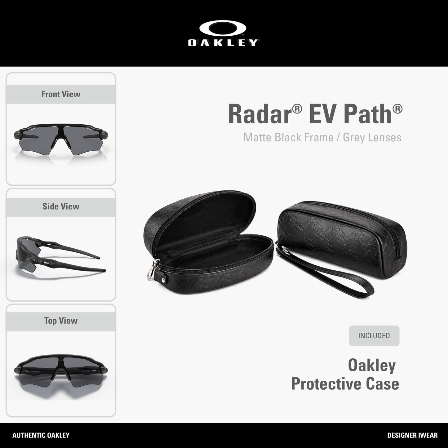 Oakley Lentes de Sol Radar EV Path OO9208 (Negro Mate / 38MM)