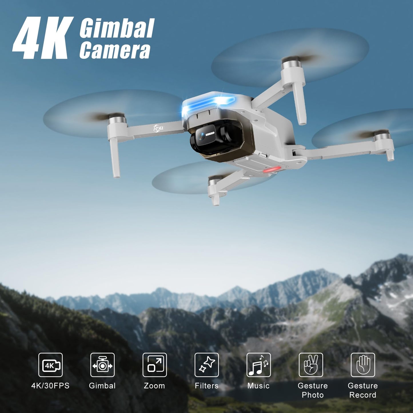 Oddire Drones con Cámara 4K para Adultos (249g / 2 Baterías)