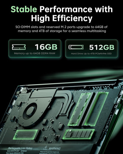 Laptop Ligera para Gaming (16GB RAM / 512GB SSD)