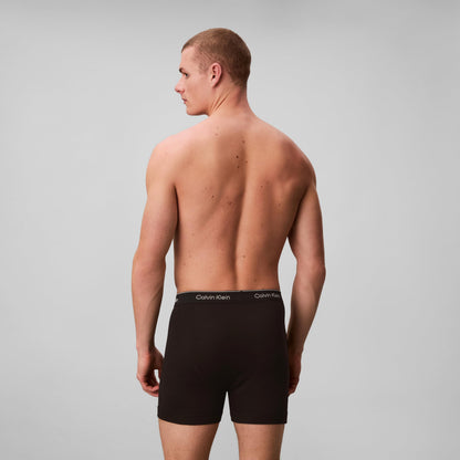 Calvin Klein Calzoncillos Bóxer de Algodón Clásicos para Hombre (Negro / Talla L / Paquete de 3)