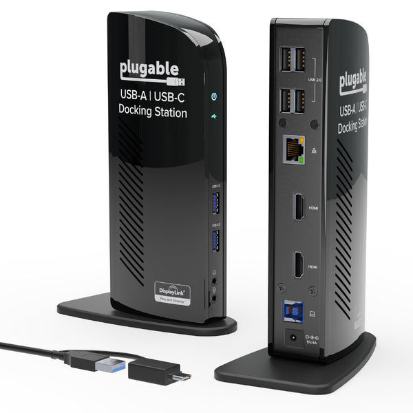 Plugable Estación de Conexión Universal para Laptop (Dual HDMI / 6 Puertos USB)