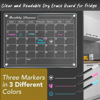 DIYMAG Calendario Magnético para Refrigerador (4 Piezas)