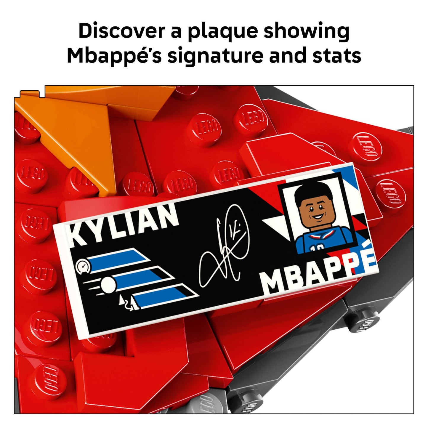 LEGO Editions Kylian Mbappé Momentos Destacados de Fútbol (43013)
