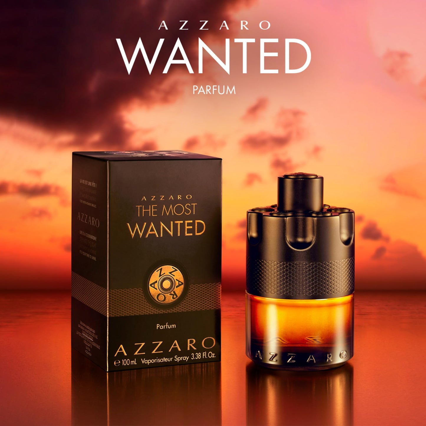 Azzaro The Most Wanted Parfum para Hombre (3.3 Fl Oz / Full Size)