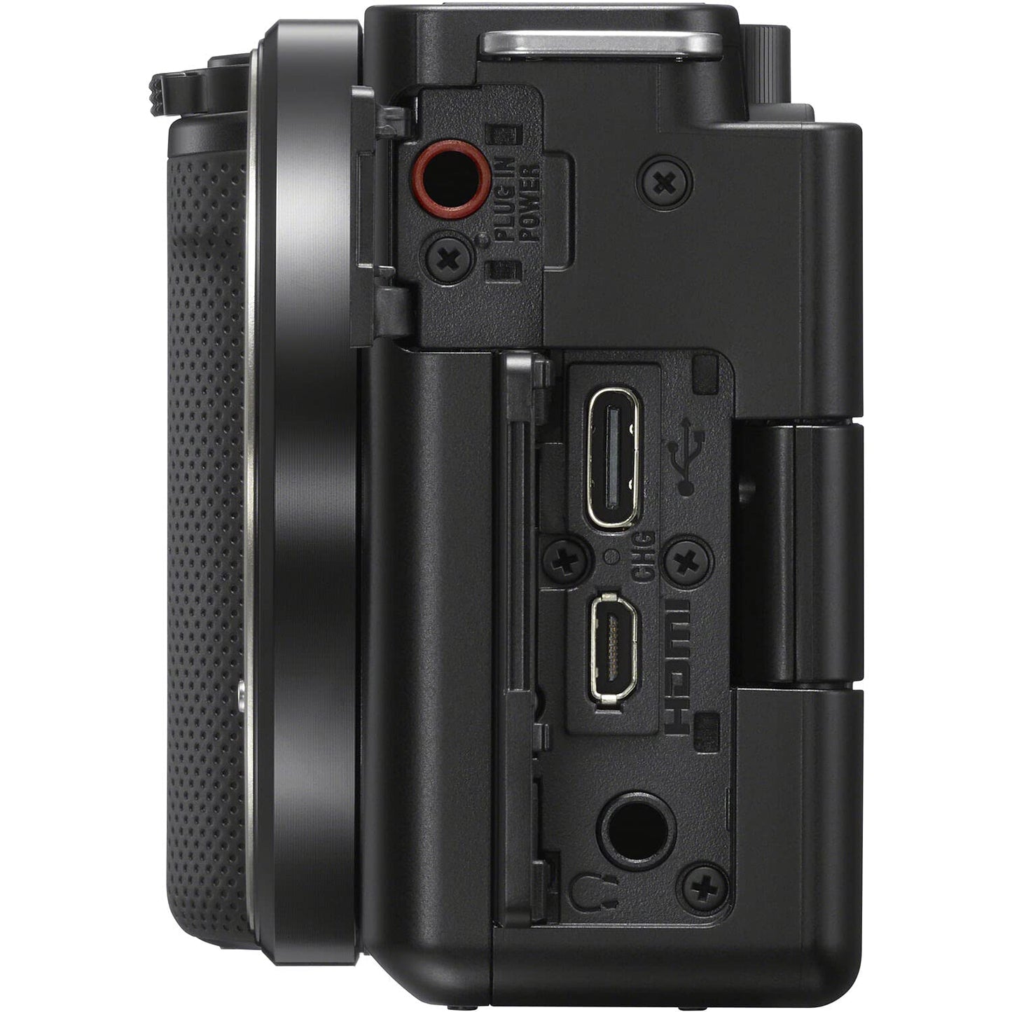 Sony ZV-E10 Mirrorless Camera Kit with 16-50mm II Power Zoom Lens (Black) | APS-C Sensor | Compact Creator Tool + 64GB Card + Bag + Card Reader + HDMI Cable + Flex Tripod + Hand Strap + More