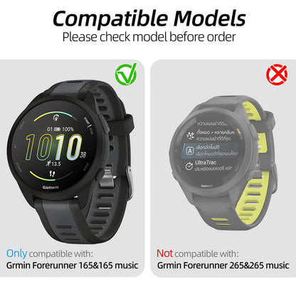 Kimiyaki Protector de Pantalla y Funda para Garmin Forerunner 165 (Paquete de 2)