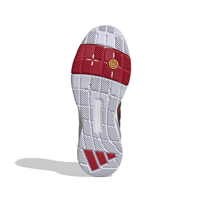 Adidas Mens Crazyquick Lightstrike Padel Tennis, White/Black/Lucid Red
