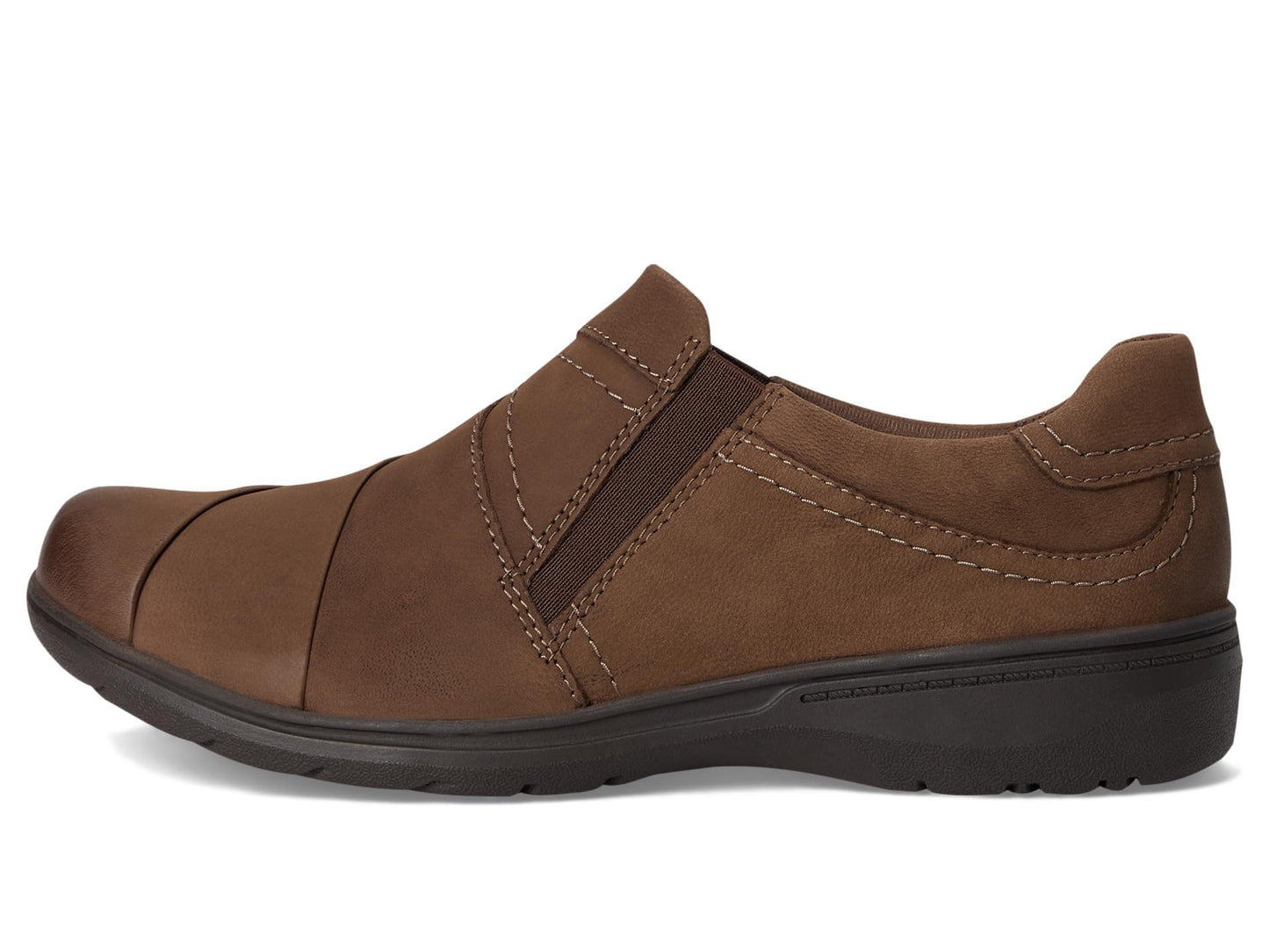 Clarks Collection Women's Carleigh Abby Loafer, Mushroom Nubuck
