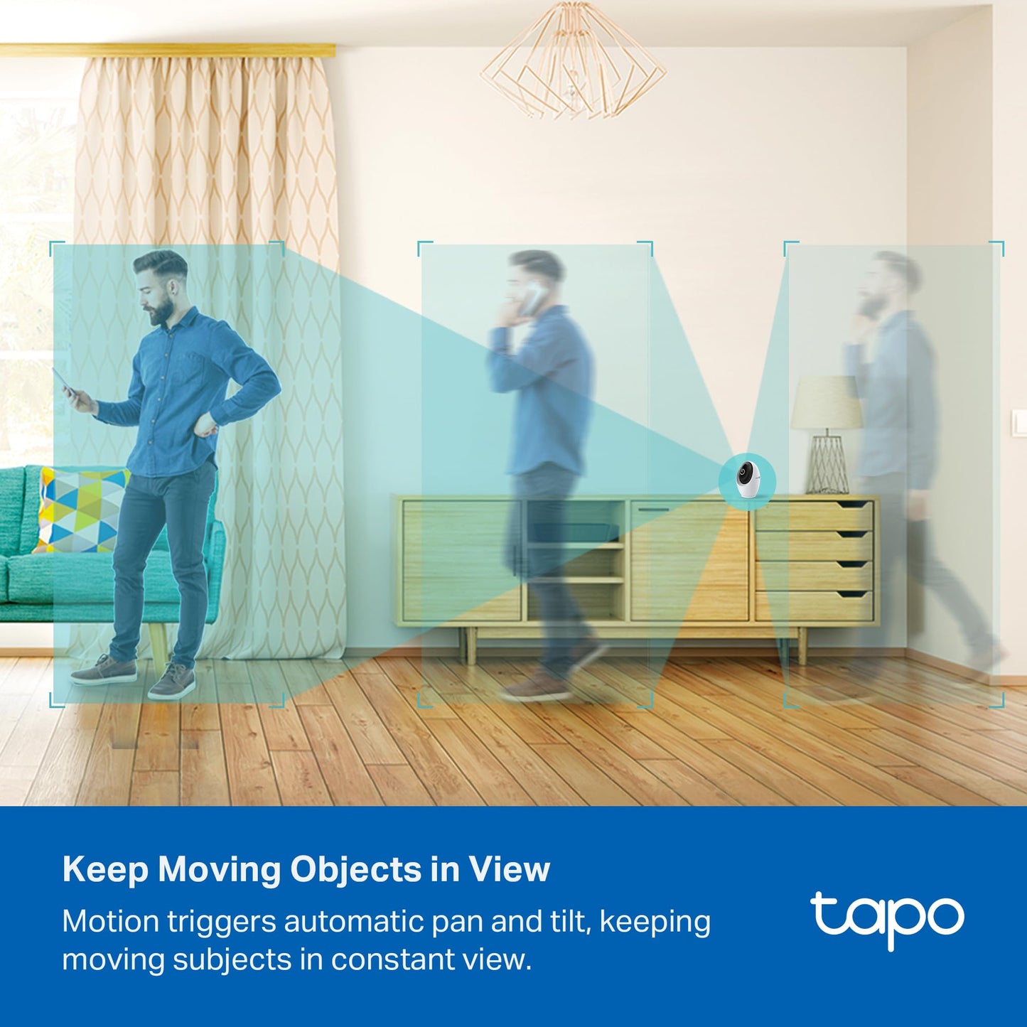 Tapo Cámara de Seguridad Inteligente para Interiores 4K Pan/Tilt (C260)