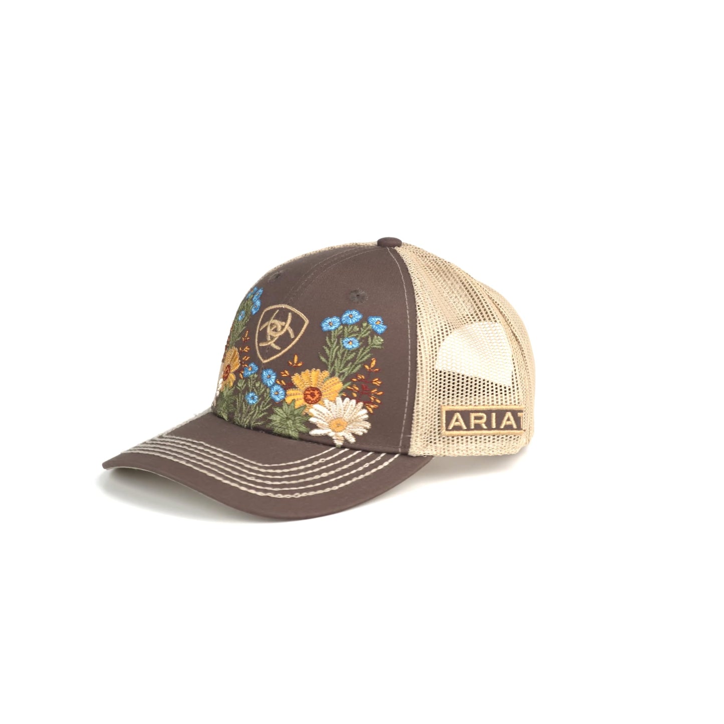 ARIAT Gorra Vintage Flowers para Mujer (Marrón)