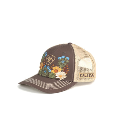 ARIAT Gorra Vintage Flowers para Mujer (Marrón)