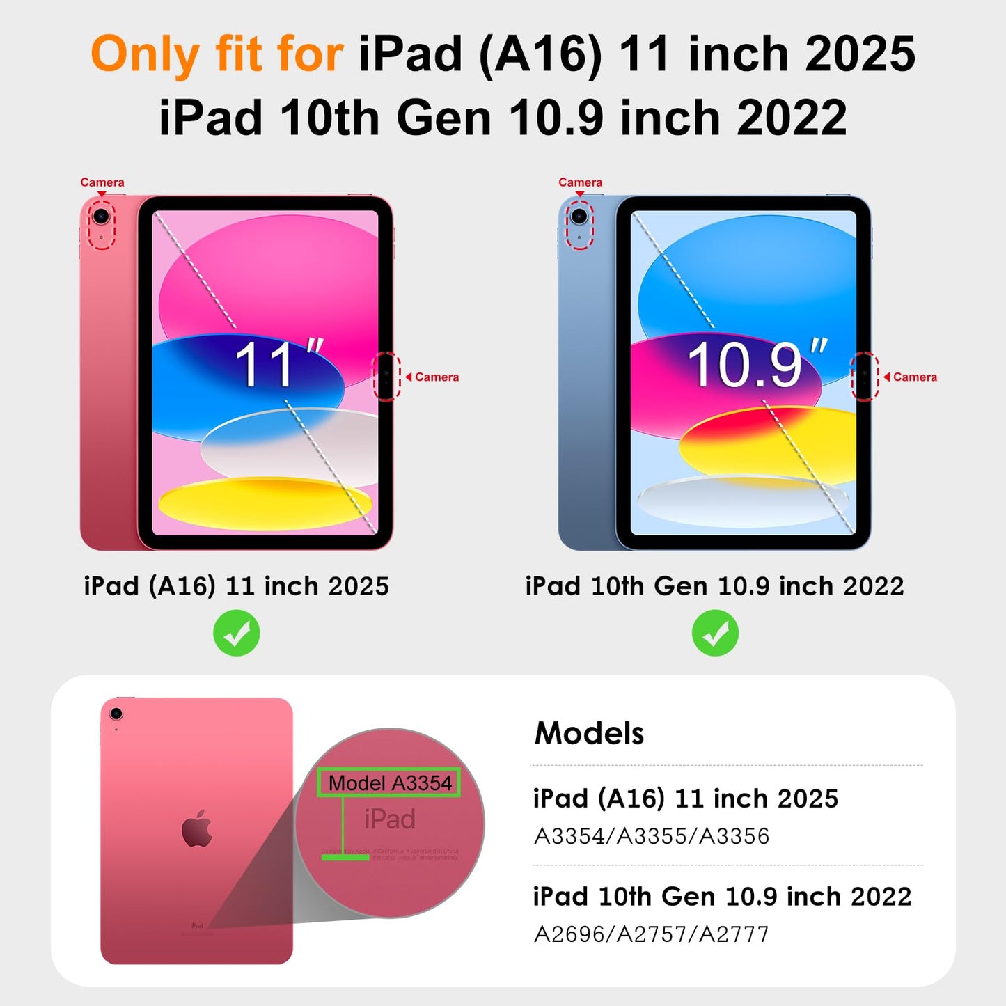 DTTO Funda para iPad de 10ª / 11ª Generación (10.9" / 11")