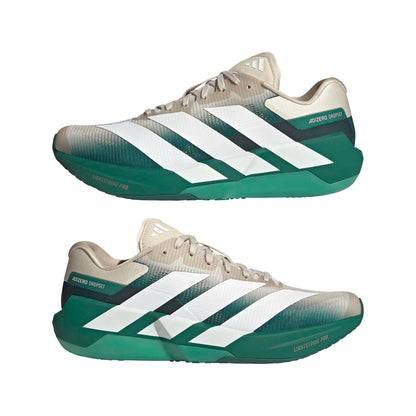 adidas Men's Adizero Dropset Pro Training, Alumina/Collegiate Green/White