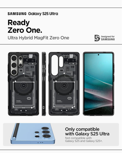 Spigen Funda Ultra Hybrid MagFit para Galaxy S25 Ultra (Zero One)