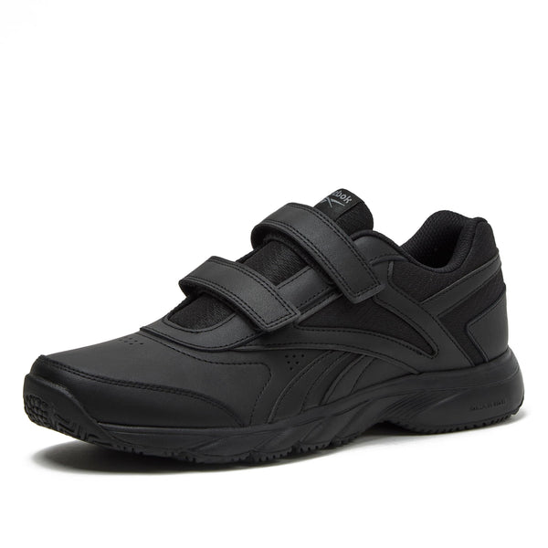 Reebok Work N Cushion 4.0 KC Black Non Slip Work Men Shoes, Hook and Loop Mens Walking Shoes, Black/Cold Grey5/Black