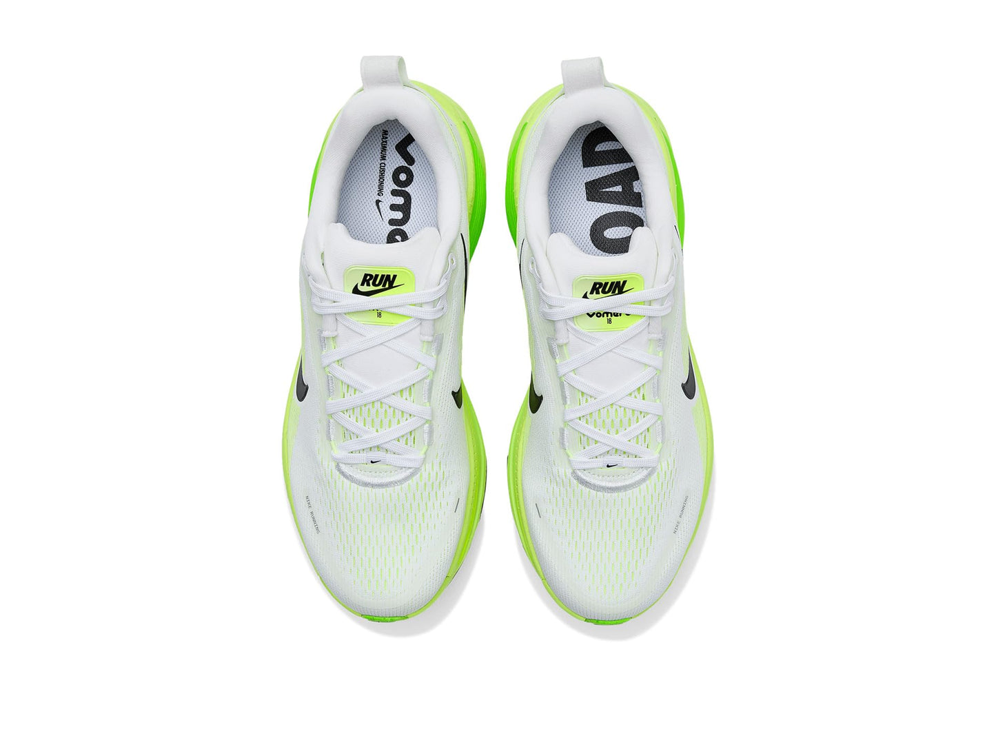 Nike Men's Vomero 18 White/Black/Electric Green/Volt