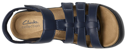 Clarks Womens Merliah 2 Ruby Navy Leather