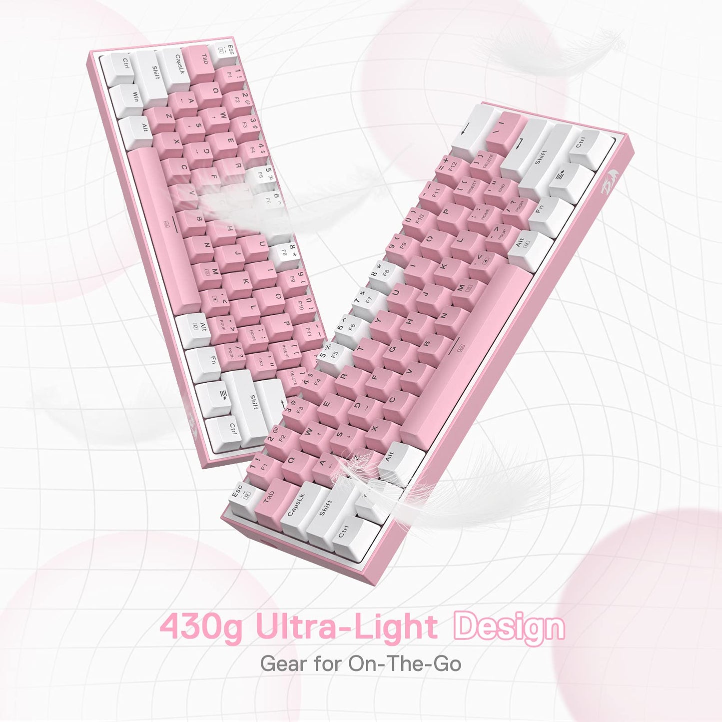 Redragon Teclado Mecánico para Juegos K617 Fizz (60% / RGB)