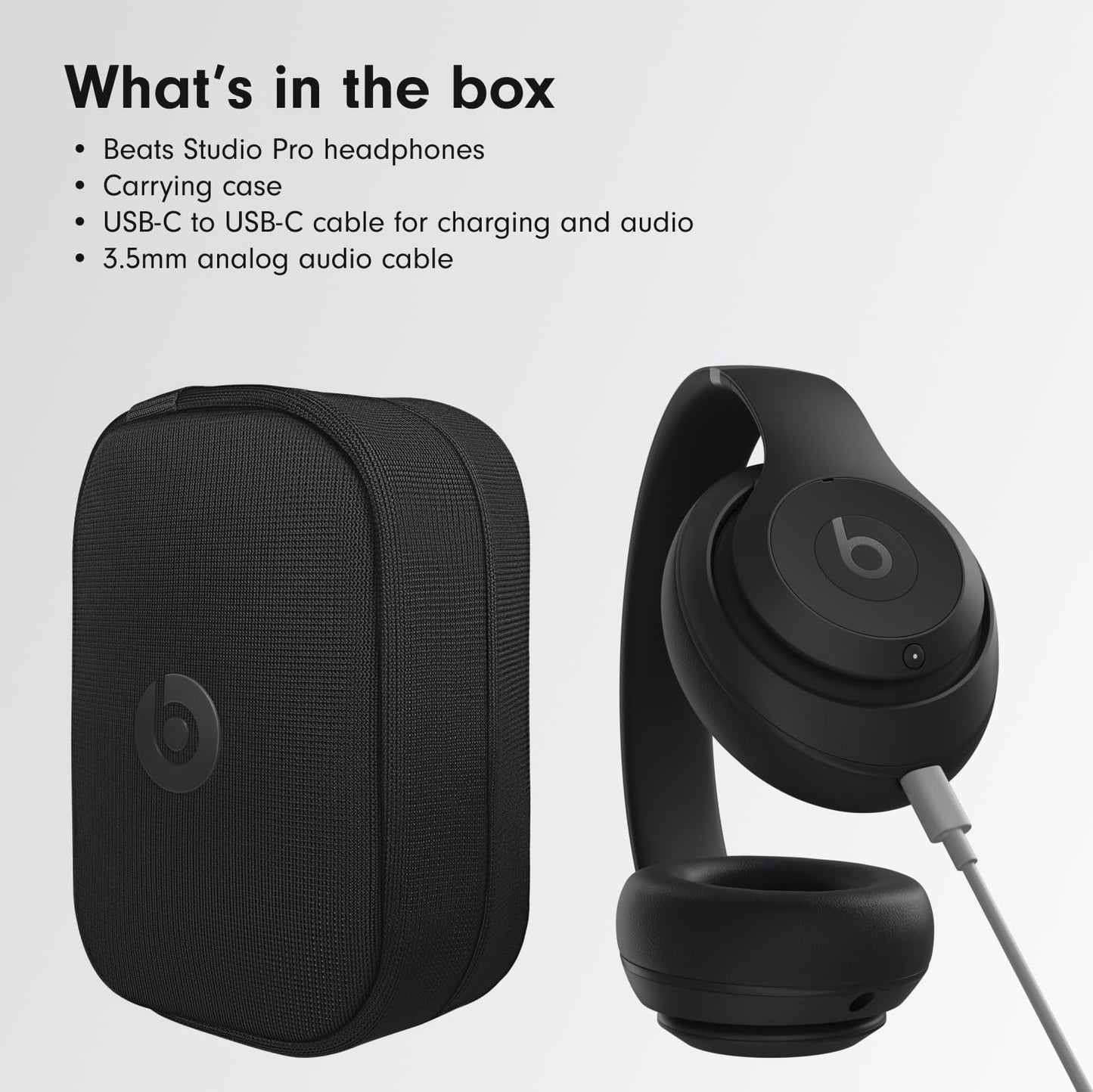 Beats Studio Pro Auriculares Inalámbricos sobre la Oreja (Negro)