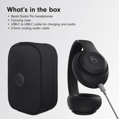 Beats Studio Pro Auriculares Inalámbricos sobre la Oreja (Negro)