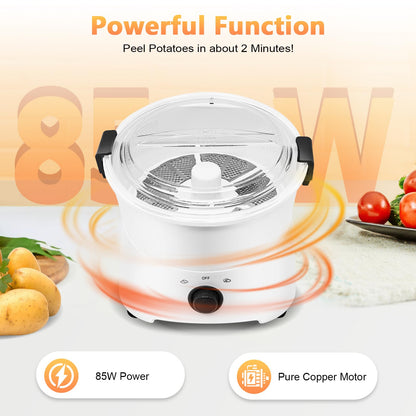 Máquina Peladora y Secadora de Papas Eléctrica Comercial (85W / 1.76Lbs)