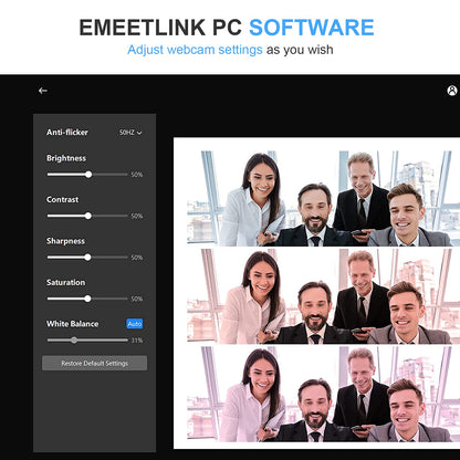 EMEET C960 Cámara Web con Micrófono (1080P)