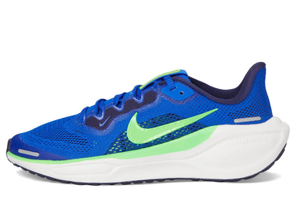 Nike, Unisex Kids, Pegasus 41 (Little Kid/Big Kid), Racer Blue/Green Strike/Imperial Purple