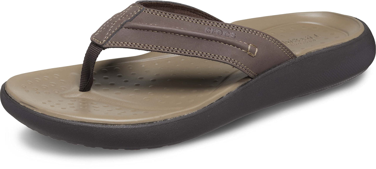 Crocs Men's Yukon Vista II Flip Flops, Men Sandals, Espresso