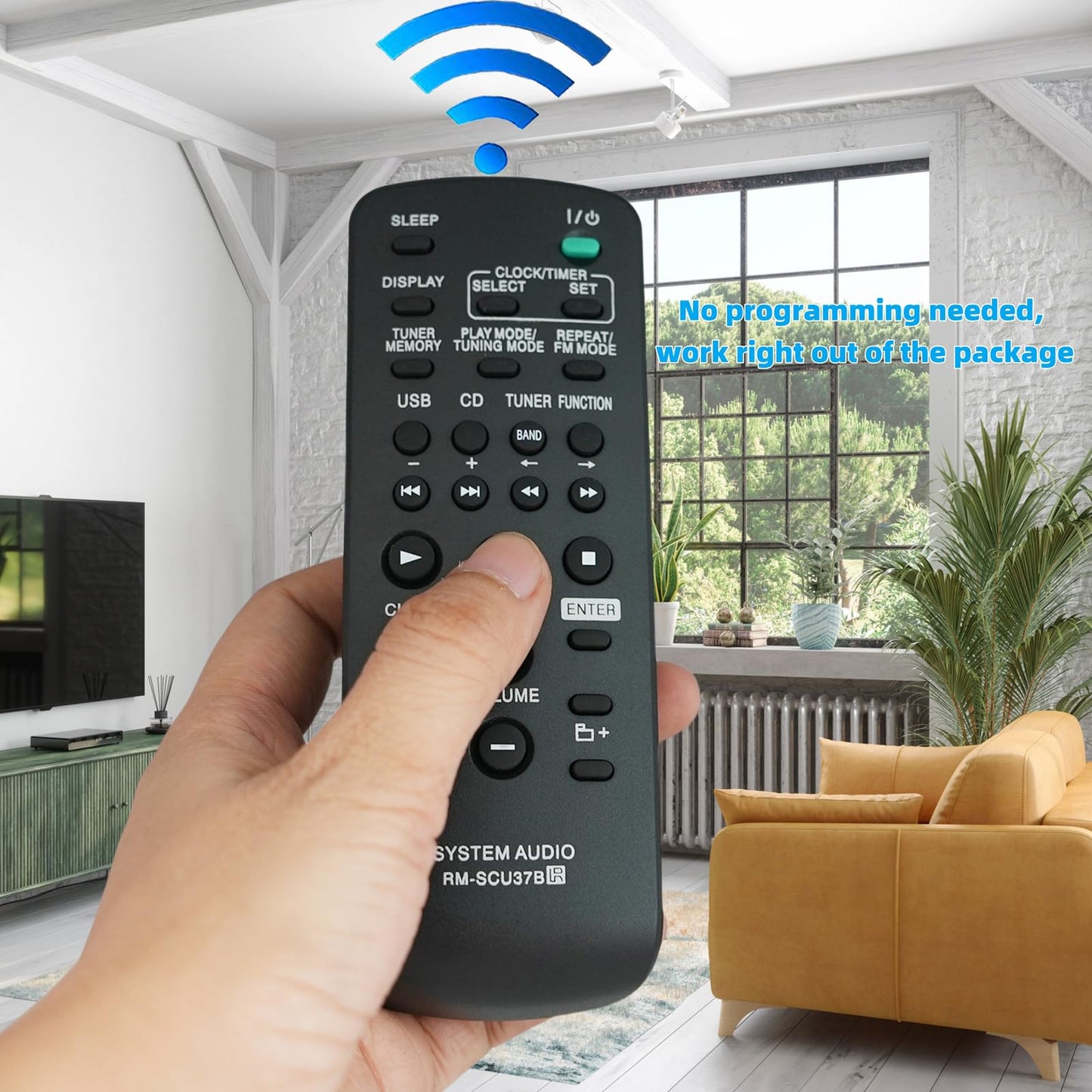 Control Remoto de Repuesto RM-SCU37B (Para Sistemas Sony)
