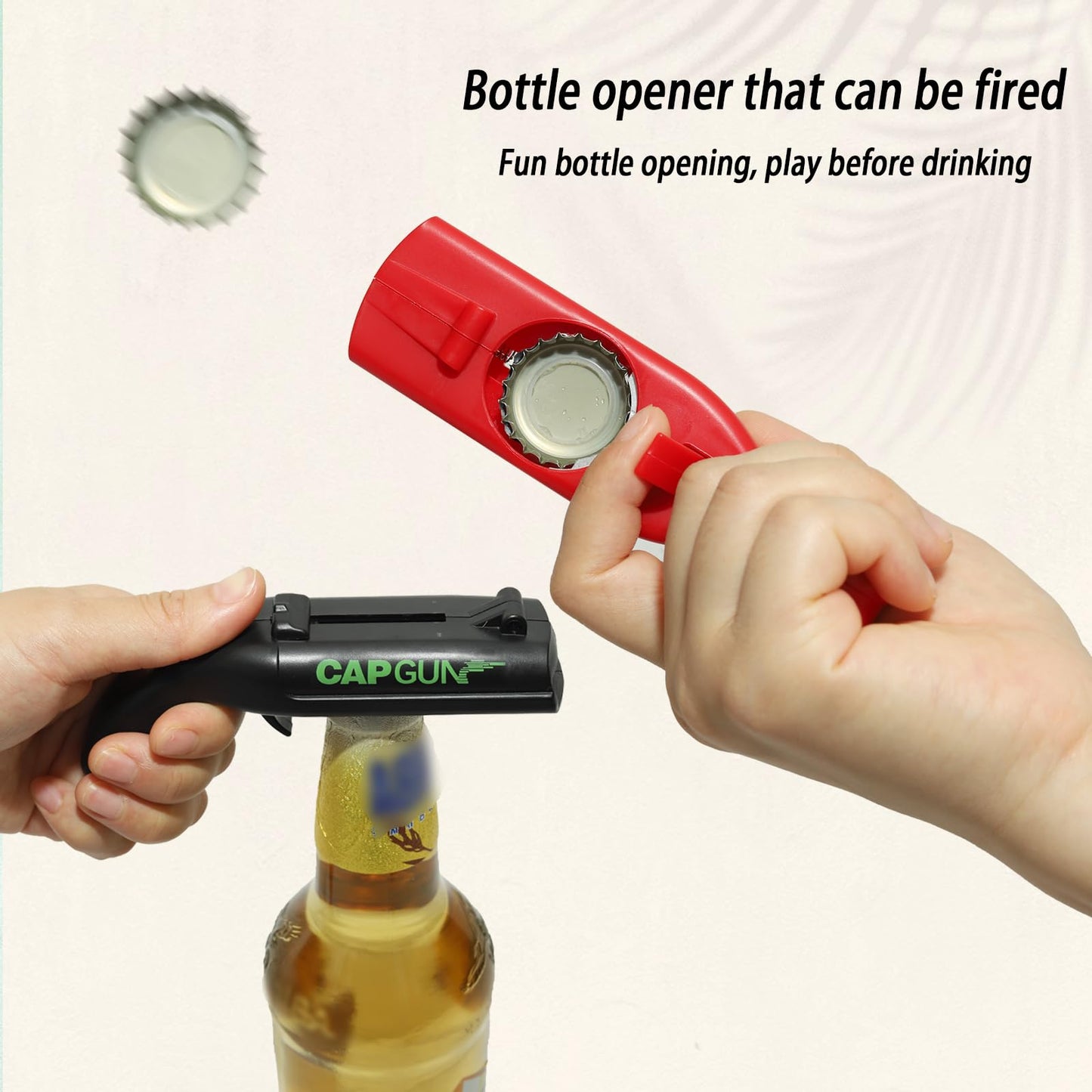 Abrebotellas de Cerveza en Forma de Pistola (Negro)