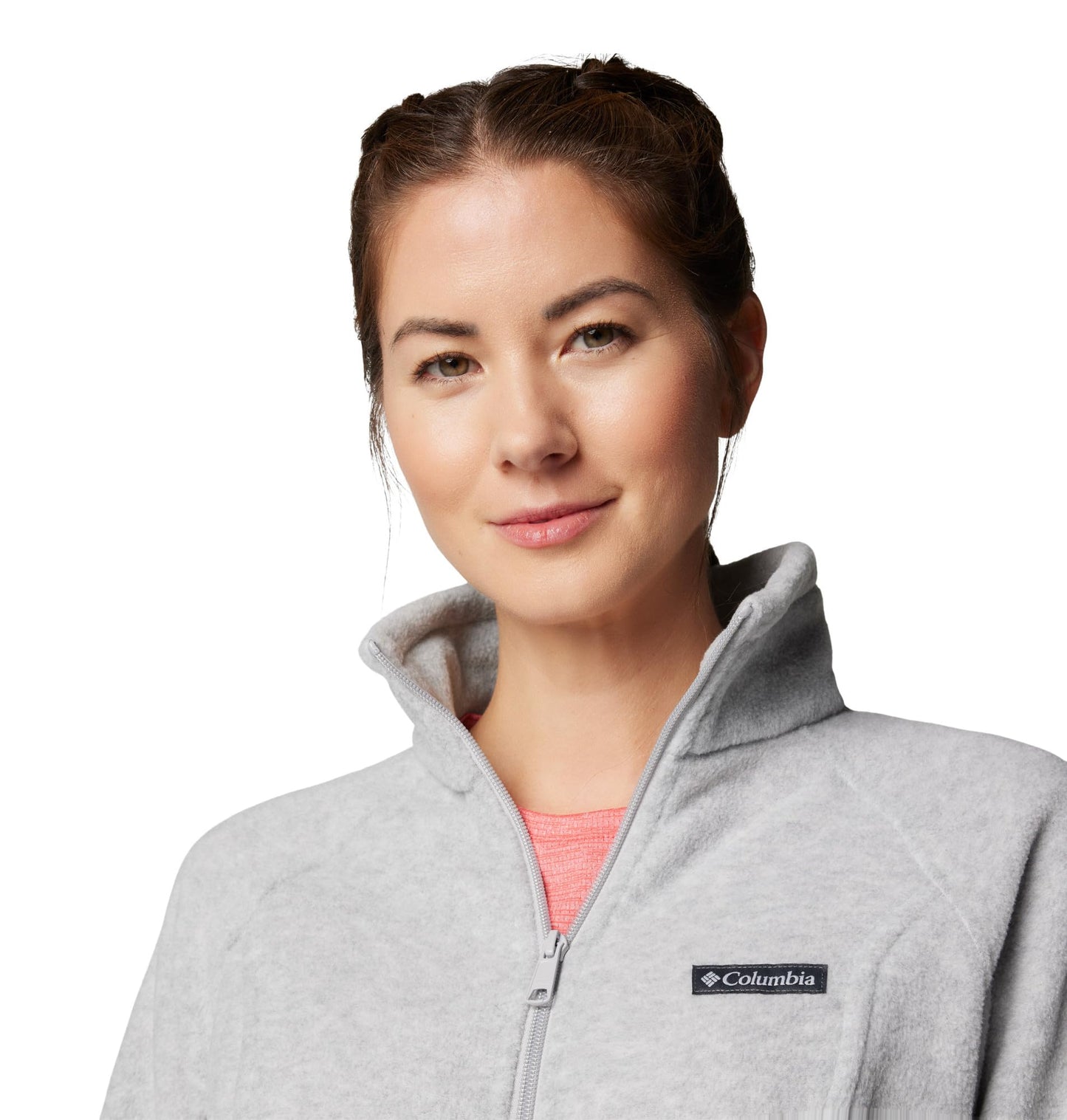 Columbia Chaqueta de Forro Polar Benton Springs para Mujer (Gris Cirrus Heather / Talla M)